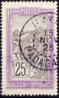 MADAGASCAR - 1928 - TàD "ILAKA / MADAGASCAR" Sur Yv.134 25c Violet Clair & Gris-noir - TB - Gebruikt