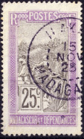 MADAGASCAR - 1928 - TàD "ILAKA / MADAGASCAR" Sur Yv.134 25c Violet Clair & Gris-noir - TB - Gebraucht