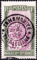 MADAGASCAR - 1929 - TàD "TANANARIVE * TSARALALANA * " Sur Yv.136 30c Vert & Lilas - TB - Usados