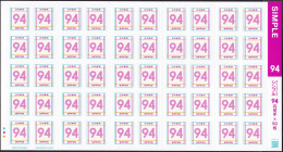 (ja1719) Japan 2023 Greeting Simple 94y Full Pane Of 50 MNH - Ongebruikt