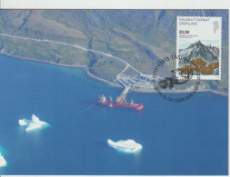 Greenland Maximum Card Mi 544 Science - Greenlandic Gold 2009 - Cartes-Maximum (CM)