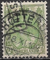 Afwijking Breukje Onder De N Van NederlaNd In 1899 Koningin Wilhelmina 60 Cent Groen / Lichtgroen NVPH 76 - Errors & Oddities