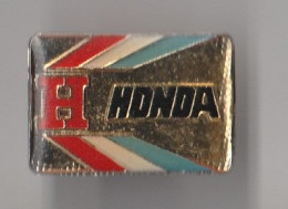 PIN'S   THEME    AUTOMOBILE VOITURE  HONDA   LOGO   BLEU BLANC  ROUGE - Honda