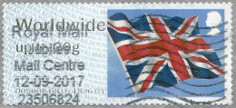 GREAT BRITAIN 2017 QEII Flag Worldwide Issue Code 005008 FU - Post & Go Stamps