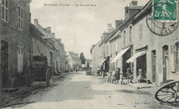 Bonnat * La Grande Rue * Enfants Commerces Magasins * Villageois - Autres & Non Classés