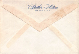 Original Statler Hilton Envelope - 1960  New-York - Cartes De Visite