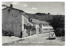 CPSM CAMPOLIETO, VIA GALDINA, EDIFICIO SCOLASTICO, AUTO VOITURE ANCIENNE ( SEAT 600 ? FIAT ? ), ITALIE - Campobasso