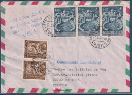 Cité Du Vatican Enveloppe 5 Timbres 27.2.81 Vers Mérignac (33 - France) - Brieven En Documenten