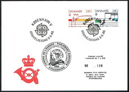 EUROPA FDC SERVICE . TIRAGE LIMITE Nr:136. DU CONSEIL DE L'EUROPE .STRASBOURG. COPENHAGUE .2.5.1985. DANMARK. - Cartas & Documentos