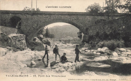 Vals Les Bains * Le Pont Des Vivaraises * Pêche Pêcheurs à La Ligne - Vals Les Bains