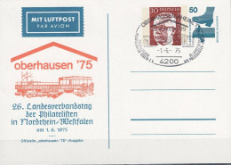 BRD FGR RFA - Privatpostkarte "oberhausen'75" (MiNr: PP 089 D2/001) 1975 - Gestempelt - Privé Postkaarten - Gebruikt
