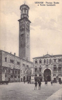 ITALIE - Verona - Piazza Dante E Torre Lamberti - Carte Postale Ancienne - Verona