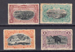 Congo Belge 1904 COB 14*, 17*, 25, 26A* Neufs Avec Charniere - Nuovi