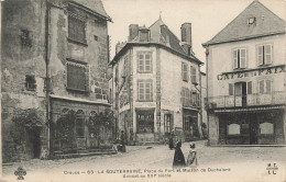 La Souterraine * 1909 * Place Du Fort * Café De La Paix * Enfants Villageois - La Souterraine