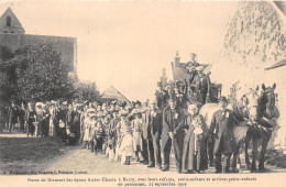 77-BURCY- NOCES DE DIAMANT DES EPOUX AUDAS CLAUDE AVEC LEURS ENFANTS PETIE-ENFANTS ET ARRIERE P E 66 PERSONNES SEP 1909 - Otros & Sin Clasificación