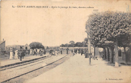 14-SAINT-AUBIN-SUR-MER- APRES LE PASSAGE DU TRAIN DERNIERS ADIEUX - Saint Aubin