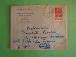 BU4 FRANCE  BELLE LETTRE RR  1932  LA TRANCHE  +TAB PUB ++  AFF. INTERESSANT + - Cartas & Documentos