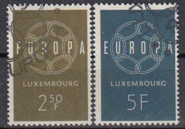 LUXEMBOURG 609-610,used,falc Hinged - 1960