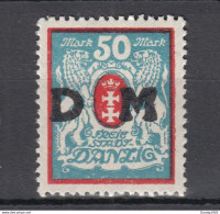 Danzig 1923,Mi D31,ABART,rechtes M-bein Eingebogen,Postfrisch Mit Falz(D3252) - Dienstzegels