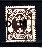 Danzig 1922,Mi D2,ABART, Verschoben Aufdruck,Gestempelt(D3234) - Dienstmarken