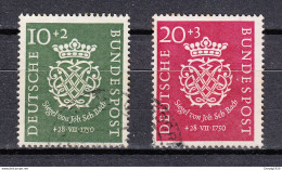 Bund 1949,Mi 121-122,Bachsiegel,Gestempelt(D3464) - Gebraucht