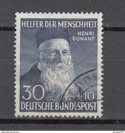 Bund 1952,Mi 159,Henri Dunant,Gestempelt(D3378) - Gebraucht