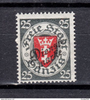 Danzig 1924,Mi D46a,Postfrisch,Geprüft(D3326) - Dienstzegels