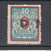 Danzig 1922,Mi.D33,ABART,Aufdruck Extrem Verschoben,Postfrisch Mit Falz(D3272) - Dienstmarken