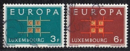 LUXEMBOURG 680-681,used,falc Hinged - 1963