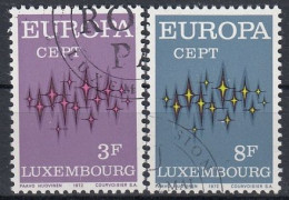 LUXEMBOURG 846-847,used,falc Hinged - 1972
