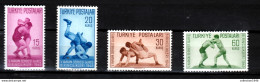 Yurkey 1949,4V,set,wrestling,worstelen,ringen,sport(MNH/Postfris(A3103) - Worstelen