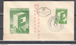 Austria Österreich 1959,1V On FDC,europe,europa,cept(C349) - 1959