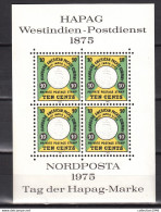 Nordposta 1975,Tag Der HAPAG-Marke(Westindien-Postdienst),4W In NEUdruck In Block(Postfrisch(L3631) - Vignettes De Fantaisie