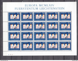 Liechtenstein 1964,20V In Kleinbogen,europe,europa,cept,MNH/Postfris(L3098) - 1964