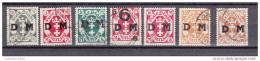 Danzig 1922,7V,Dienst 22-28 (D 28,expert Signed),Used/Gestempeld(E4704us) - Officials