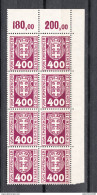 Danzig 1921,8V,Mi Porto 11a,achtblock Mit Ecke,Postfrisch, D2579) - Postage Due