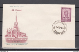 India 1964, FDC St.Thomas With Cathedral(C759) - Lettres & Documents