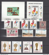 Liberia 1995 + Kenya 1990. Sets Soccer,voetbal,fussball,MNH/Postfris(C717) - Africa Cup Of Nations