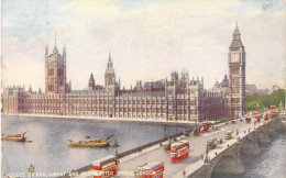 ANGLETERRE - London - Houses Of Parliament And Westminster Bridge - Carte Postale Ancienne - Houses Of Parliament
