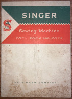 Singer Sewing Machine Manual - No 191Y1 - 191Y2 - 191Y3 - Andere Plannen