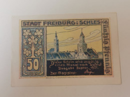Allemagne Notgeld, 50 Pfennig Stadt Freiburg Schles - Non Classificati