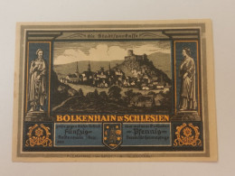 Allemagne Notgeld, 50 Pfennig Stadt Bolkenhain - Zonder Classificatie