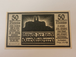 Allemagne Notgeld, 50 Pfennig Stadt Quedlinburg - Non Classificati