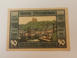 Allemagne Notgeld, 50 Pfennig Stadt Monschau - Zonder Classificatie