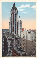 ETATS-UNIS - New York - Singer Building And Part Of Financial District - Carte Postale Ancienne - Other & Unclassified