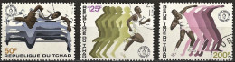 Chad 1973 - Mi 650/52 - YT 283/85 ( 2nd African Sport Games, Lagos ) Complete Set - Tchad (1960-...)