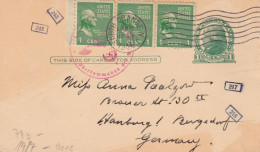 ETATS UNIS ENTIER POSTAL DE SOUTH ORANGE 1941 AVEC CENSURE - 1941-60