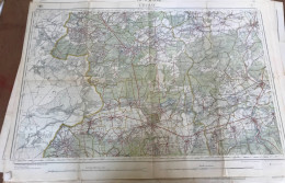 Ancienne Carte D'état Major Belgique CHIMAY Couvin Rance Froidchapelle Cerfontaine Sivry Renlies - Cartes Topographiques
