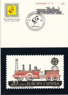 MAXIMUM CARD DENMARK 997,trains - Cartes-maximum (CM)