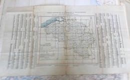 Ancienne Carte D'état Major Belgique Tableau D'assemblage Des Feuilles - Cartes Topographiques